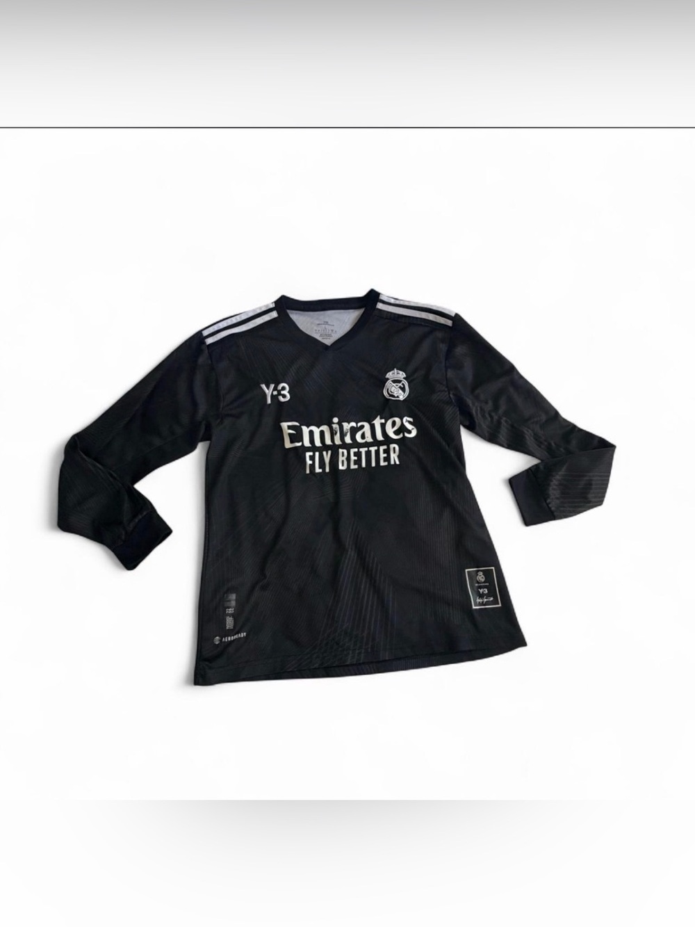 Adidas Y-3 black Real Madrid emirates looney tunes 19 long sleeve jersey L